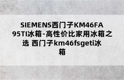 SIEMENS西门子KM46FA95TI冰箱-高性价比家用冰箱之选 西门子km46fsgeti冰箱